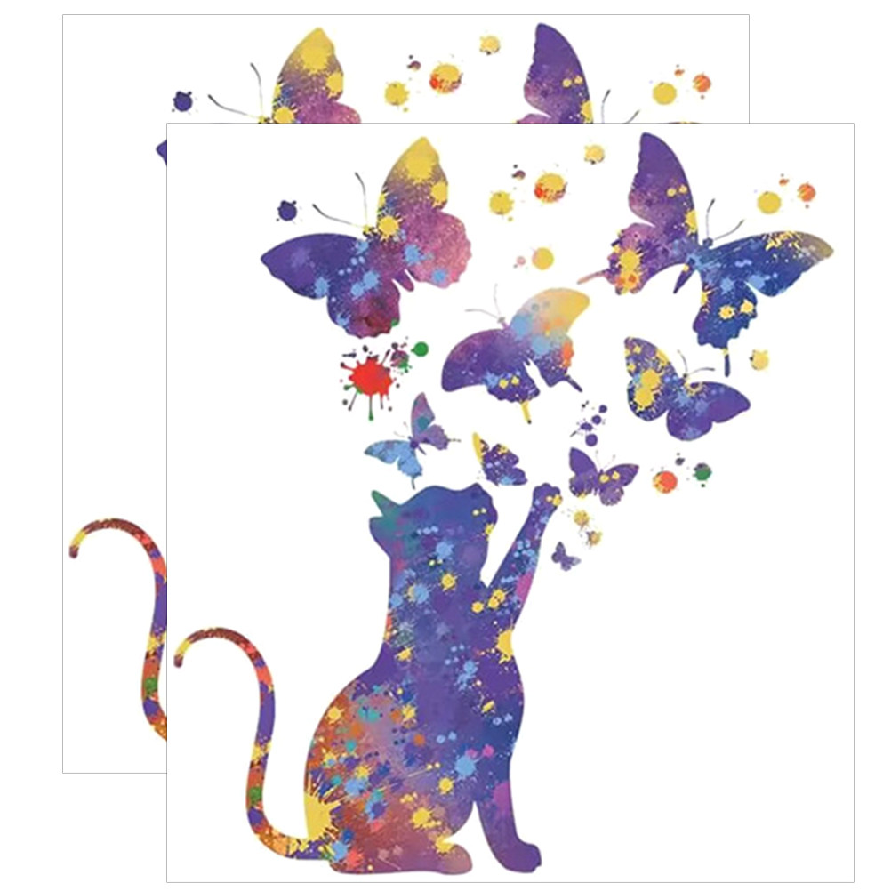 Wall Decal Nursery - 2 Sheets Home Decor Butterfly Nursery