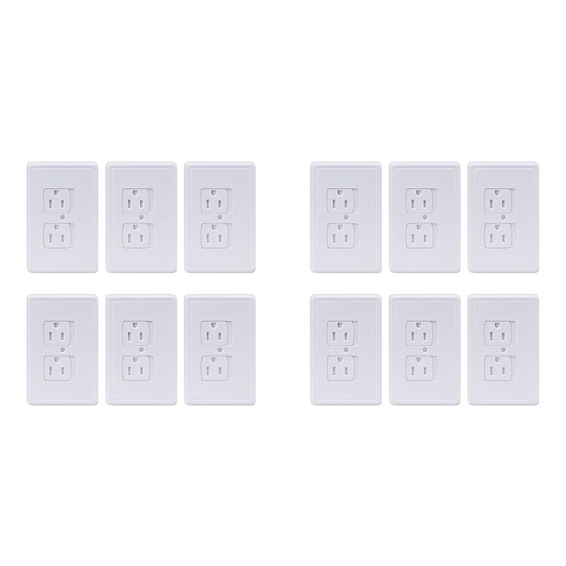 Outlet Cover Childproof - Y42A-12-Pack Safety Self-Closing Outlet Covers, Wall
