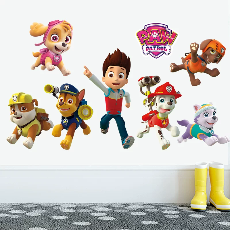 Baby Nursery Decals - Cartoon Pawed Patrol Wall Stickers For