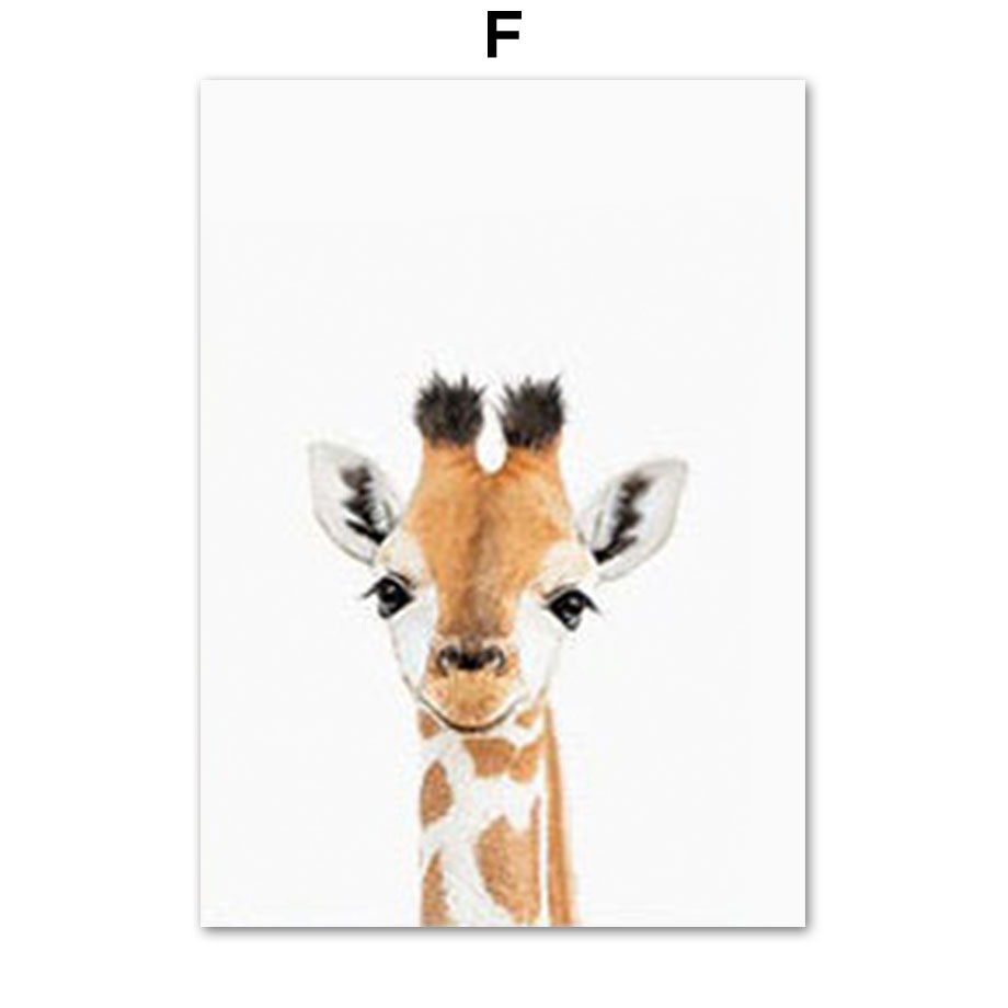 Baby Zoo Nursery - Baby Animal Nursery Wall Art Prints