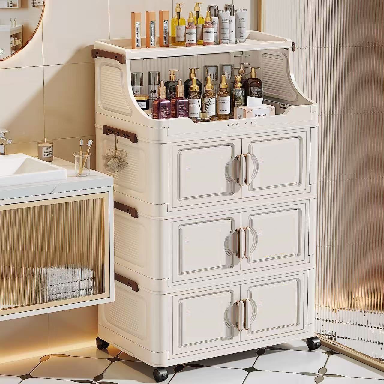 Baby Feeding Station Storage C - Baby Nursery Cart recension och pris