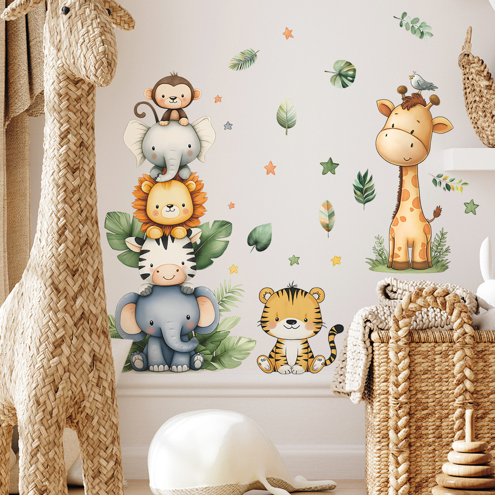 Boho Forest Animals Wall Stick - Baby Nursery Girl Room recension och pris