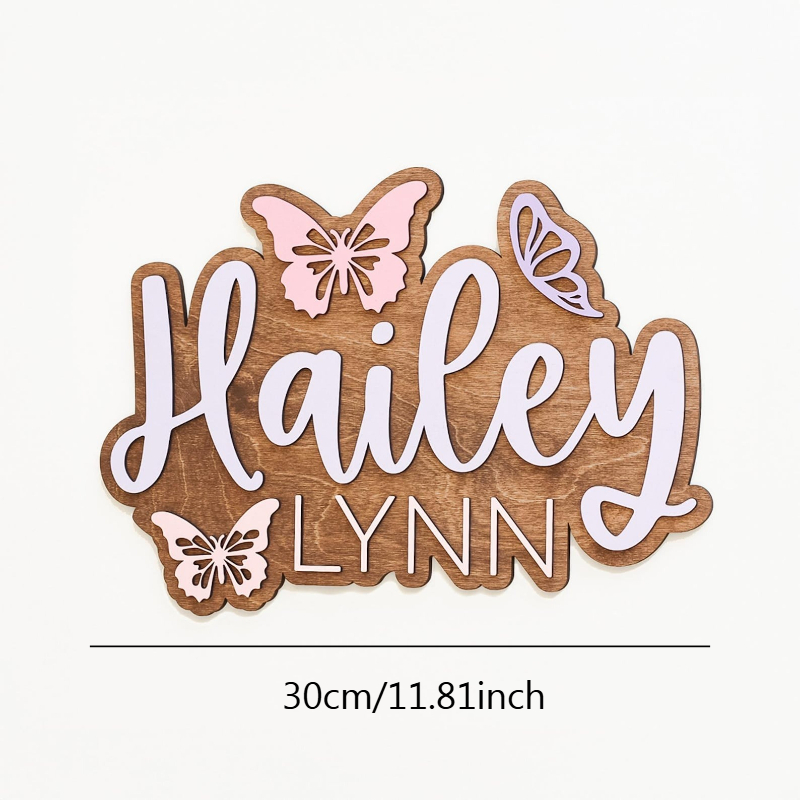 Personalized Butterfly Accent  - Baby Nursery Accent Wall recension och pris
