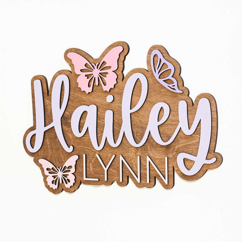 Personalized Butterfly Accent  - Baby Nursery Accent Wall recension och pris