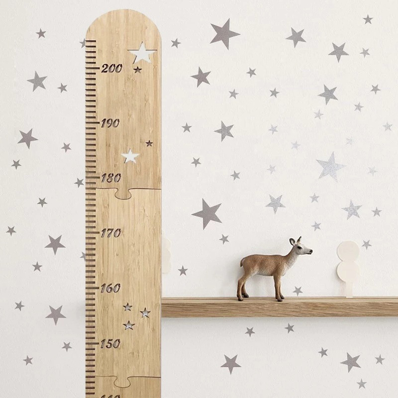 5 Sheets Nordic Wooden Kids He - Baby Nursery Decals recension och pris