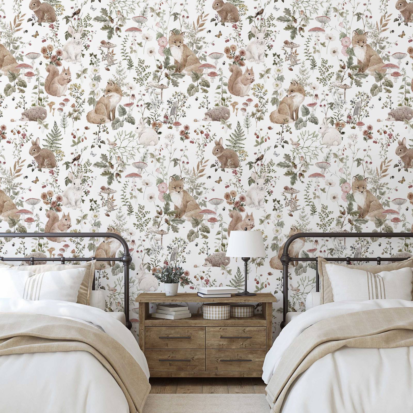 Forest Babies MuraL, Boys Nurs - Baby Nursery Mural Wallpaper recension och pris
