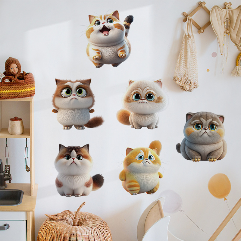 Cute Cat Vinyl Child Wall Stic - Baby Nursery Ideas Girl recension och pris