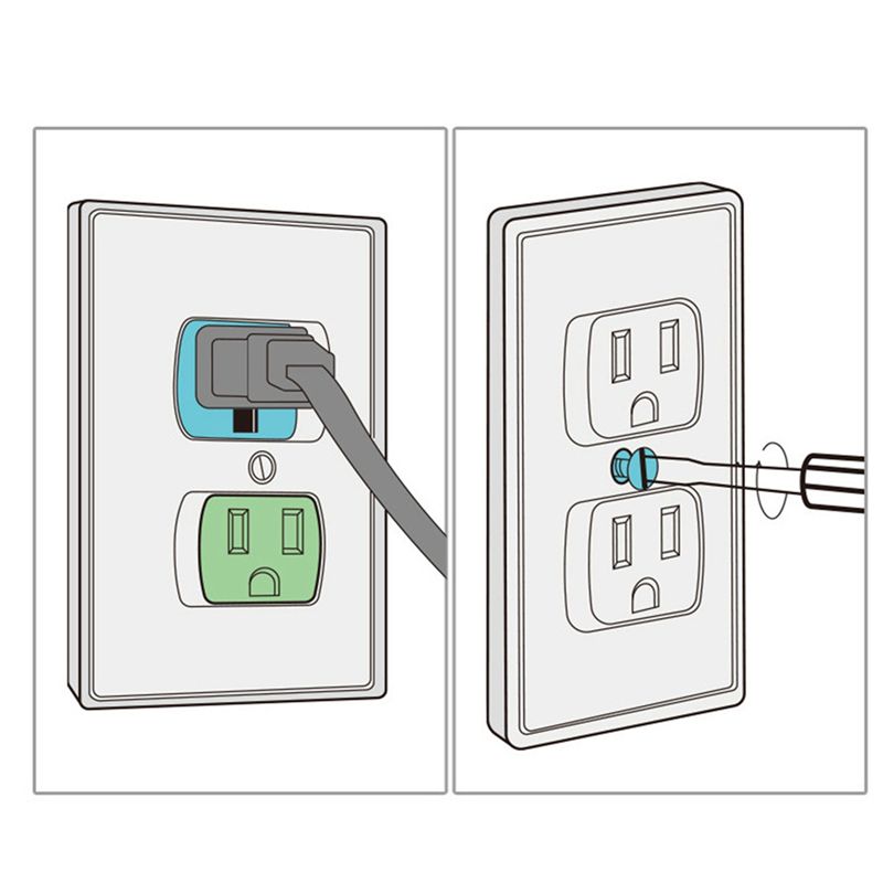 Y42A-12-Pack Safety Self-Closi - Outlet Cover Childproof recension och pris