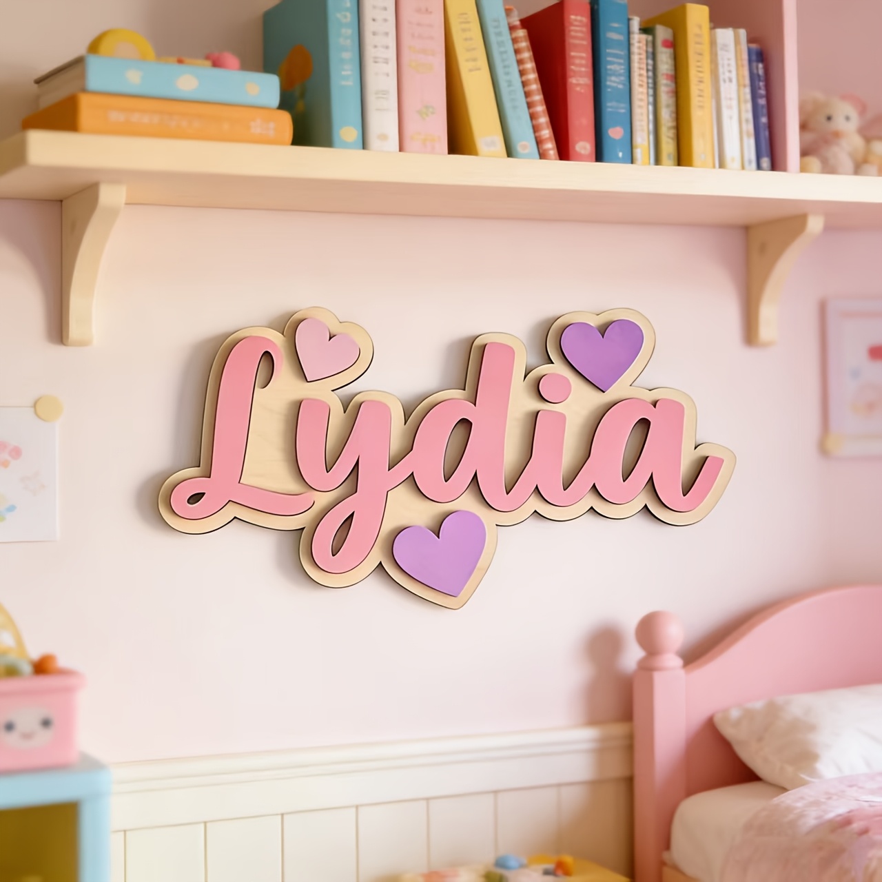 Personalized Gradient Heart Na - Baby Nursery Baby recension och pris