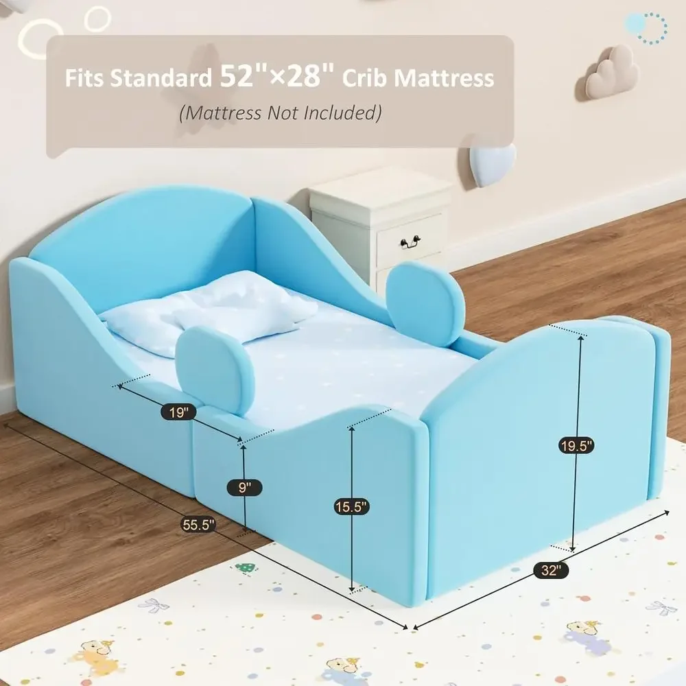 Toddler Bed with Removable Saf - Bed Rail Toddler recension och pris