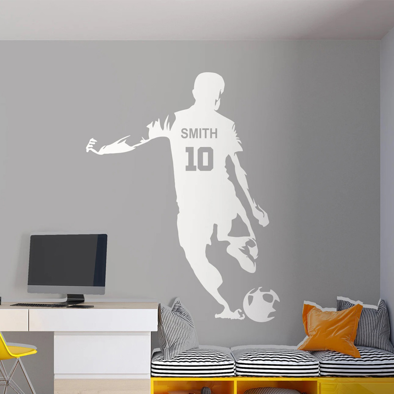 Personalized Soccer Player Nam - Baby Nursery Decals recension och pris