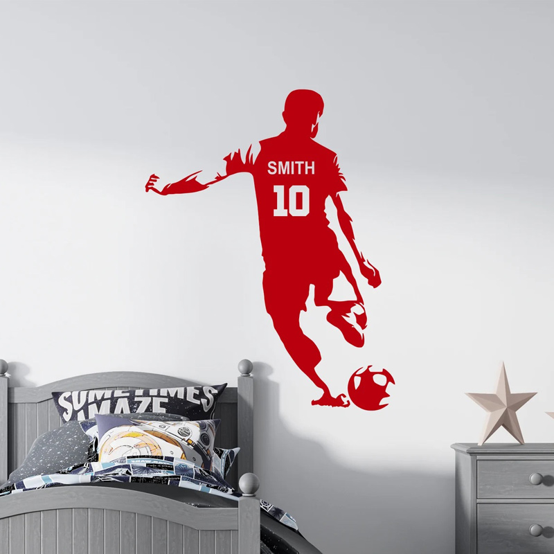 Personalized Soccer Player Nam - Baby Nursery Decals recension och pris