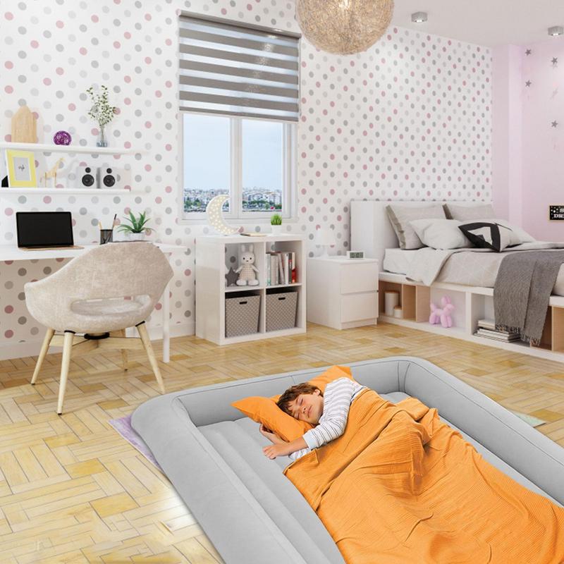 Inflatable Baby Bed Folding Ki - Bed Rail Toddler recension och pris