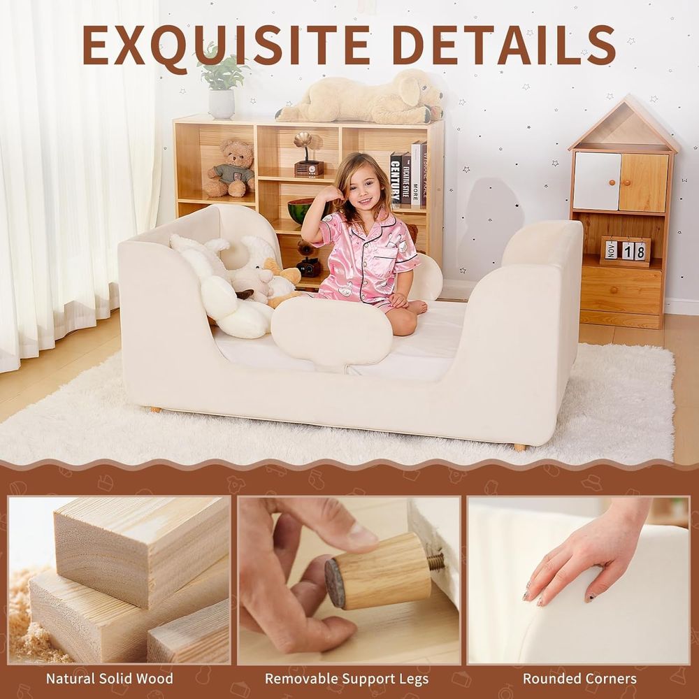 Toddler Bed - Toddler loor Bed - Bed Rail Toddler recension och pris