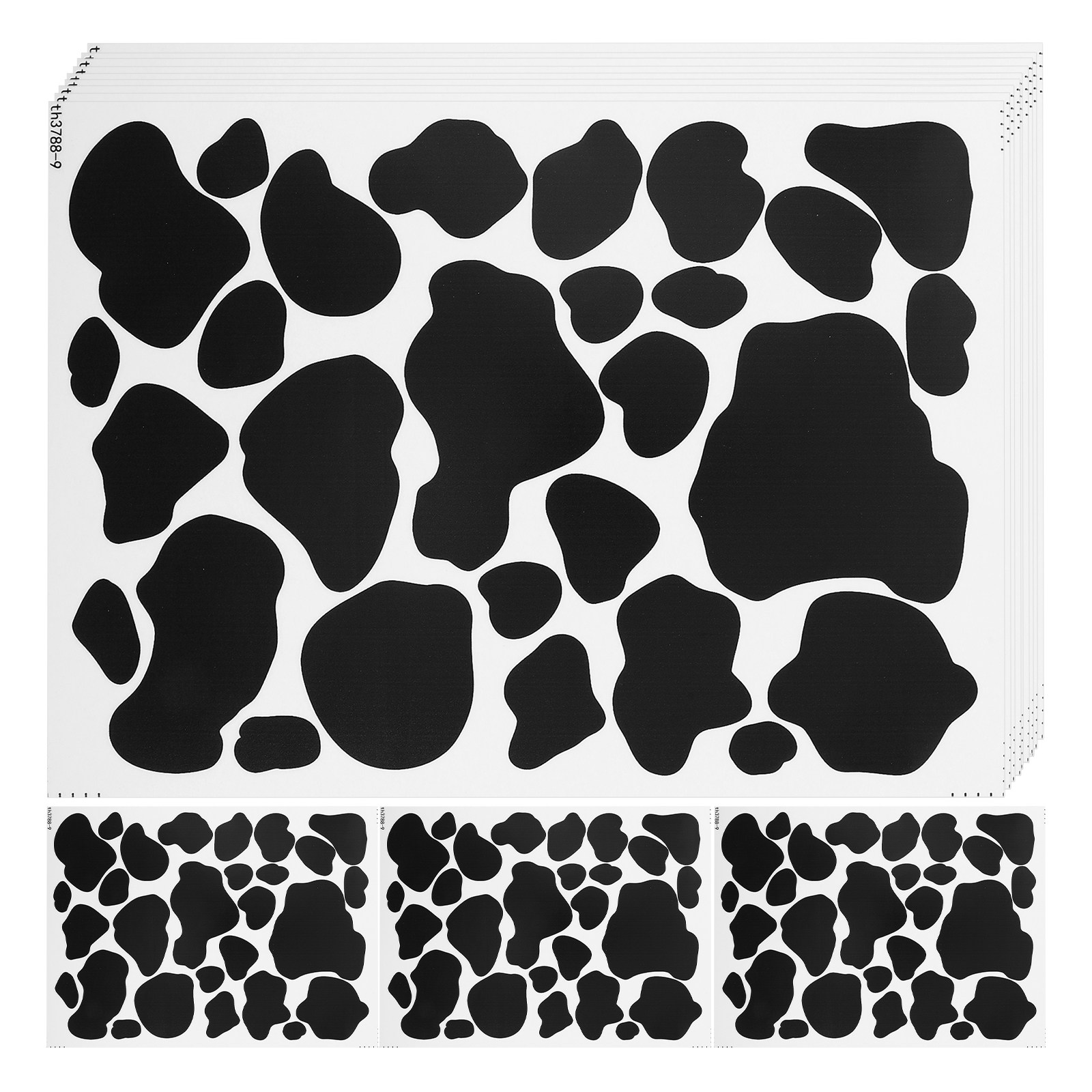 10Sheets Cow Print Stickers Mo - Wall Decal Nursery recension och pris