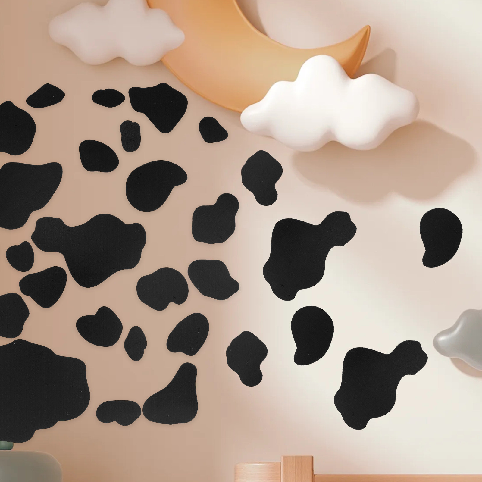 10Sheets Cow Print Stickers Mo - Wall Decal Nursery recension och pris