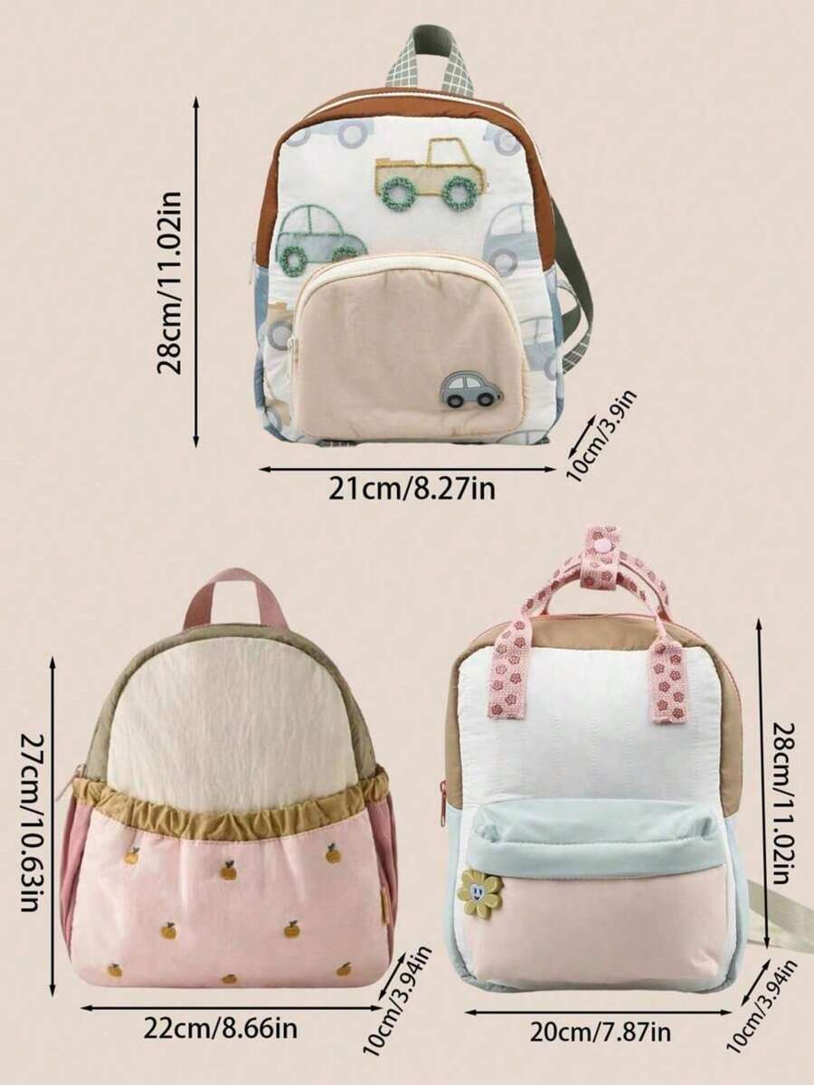 Custom Name Embroidered Cute B - Baby Nursery Backpack recension och pris