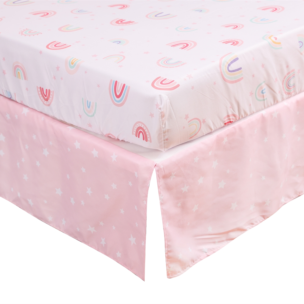 3Pcs Rainbow Baby Infant Crib  - Baby Nursery Sets recension och pris