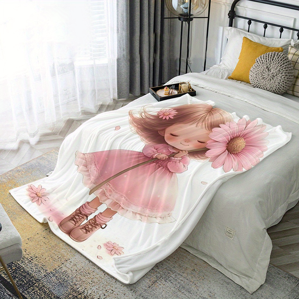 Sweet Floral Cartoon Girl Blan - Baby Nursery Ideas Girl recension och pris