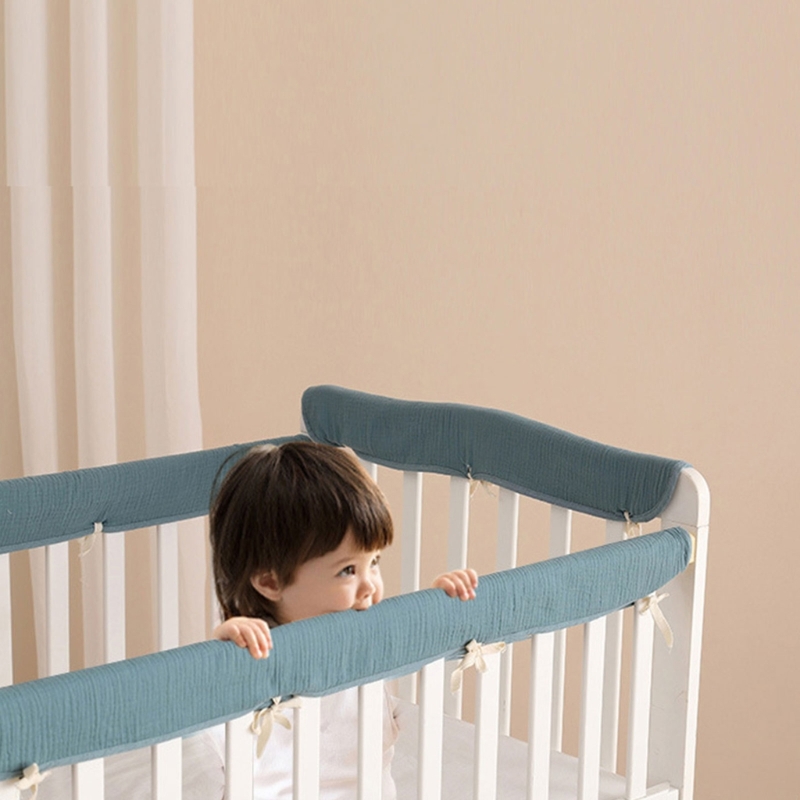 4 PCs Cotton Baby Bed Bumpers  - Bed Rail Toddler recension och pris