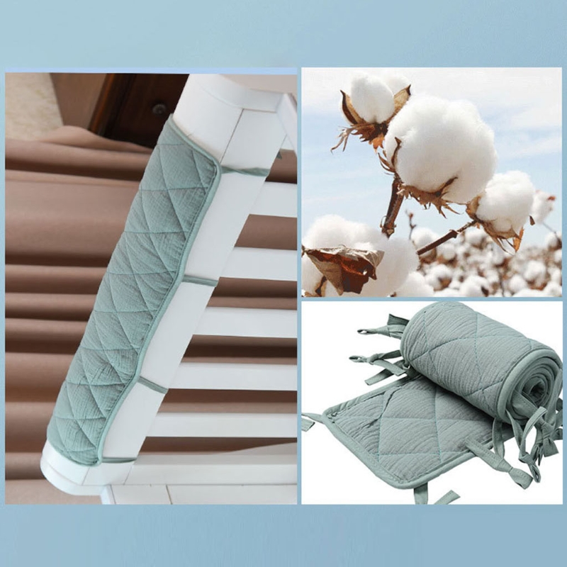 Cotton Crib Bumper Protection  - Bed Rail Toddler recension och pris