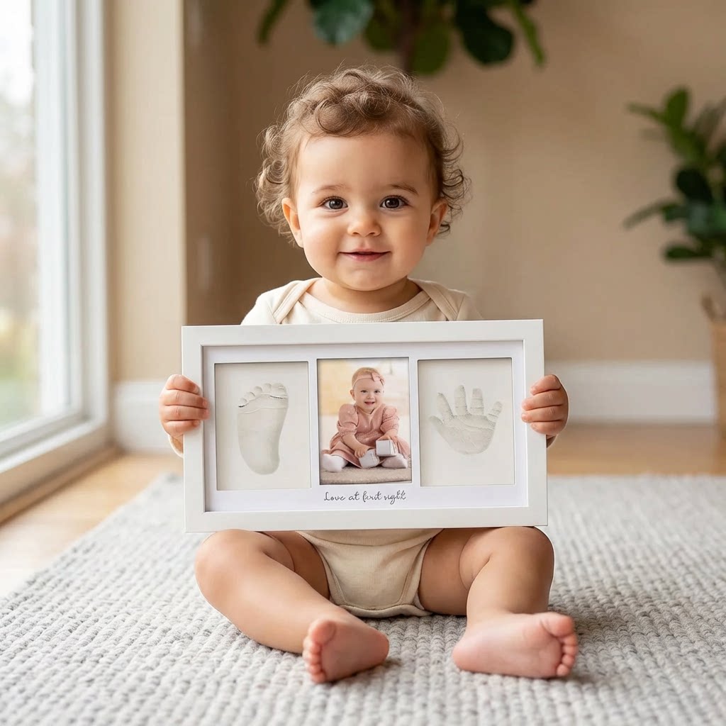 Baby Handprint Footprint Clay  - Baby Nursery Sets recension och pris