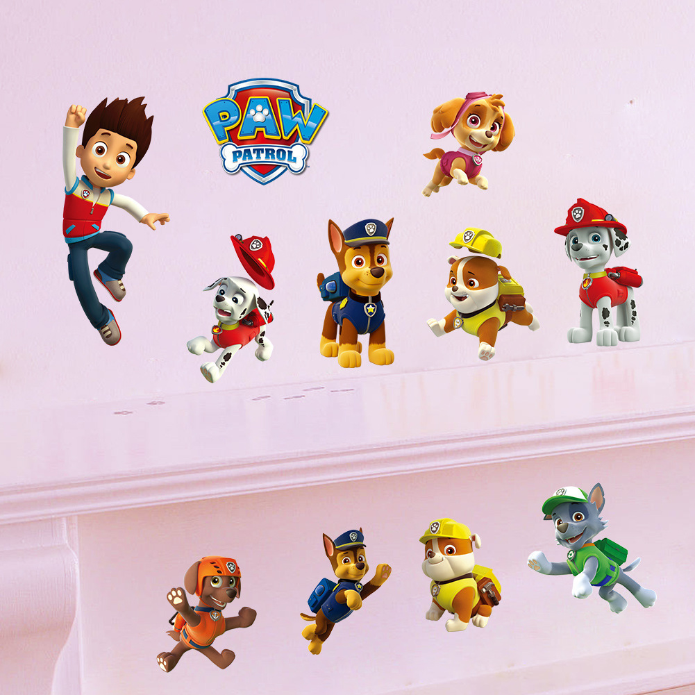 Cartoon Pawed Patrol Wall Stic - Baby Nursery Decals recension och pris