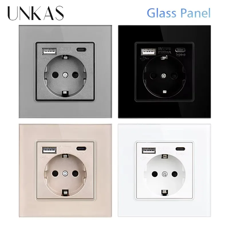 UNKAS Type-C USB Tempered Glas - Outlet Cover Childproof recension och pris