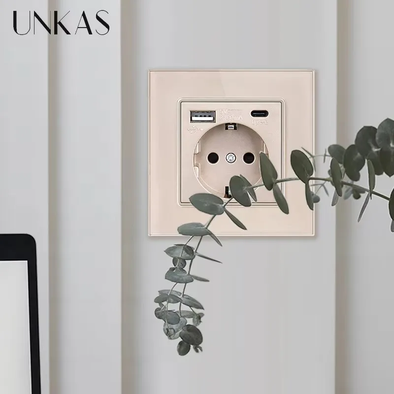 UNKAS Type-C USB Tempered Glas - Outlet Cover Childproof recension och pris