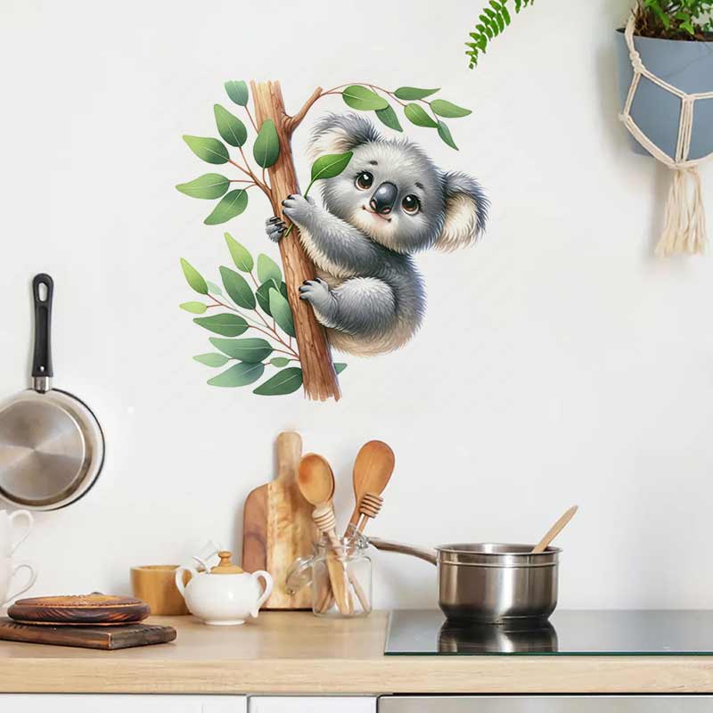 Cute Koala Wall Sticker Baby K - Baby Nursery Mural Wallpaper recension och pris