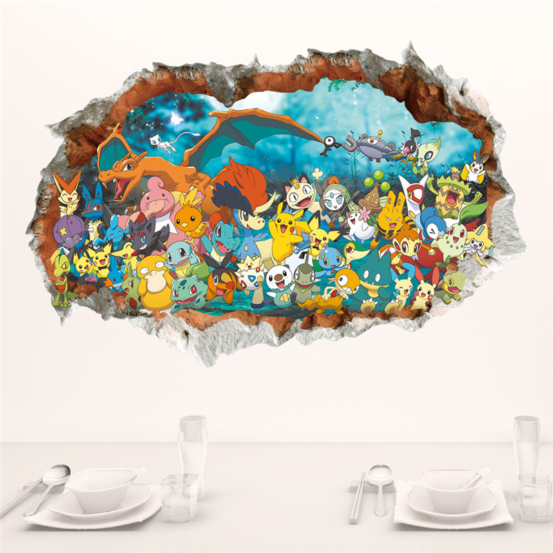 Cartoon Pokémon Pikachu Wall S - Baby Nursery Decals recension och pris