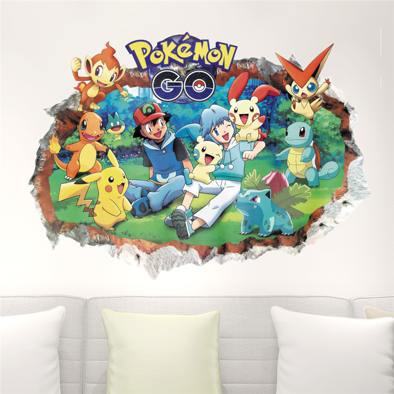 Cartoon Pokémon Pikachu Wall S - Baby Nursery Decals recension och pris