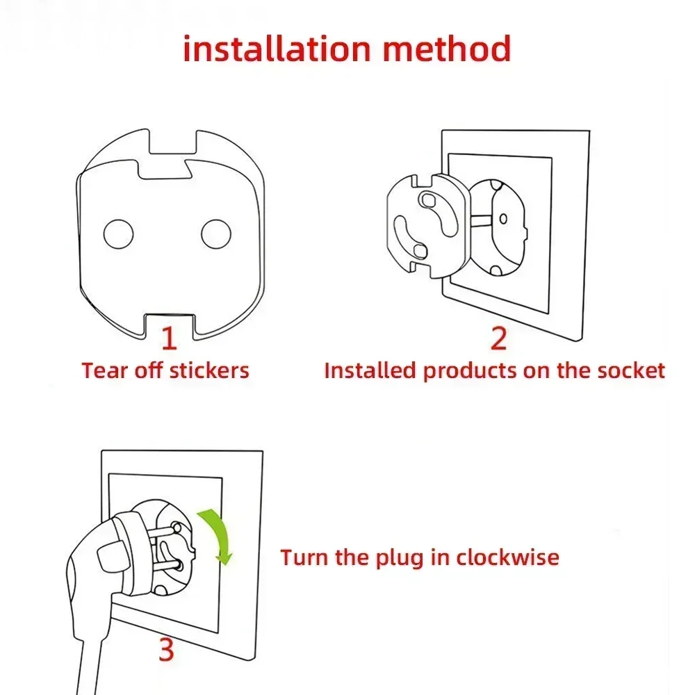 1/10pcs  Baby Safety Child Ele - Outlet Cover Childproof recension och pris