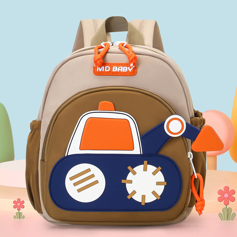 Cartoon Digger Truck Backpack  - Baby Nursery Backpack recension och pris