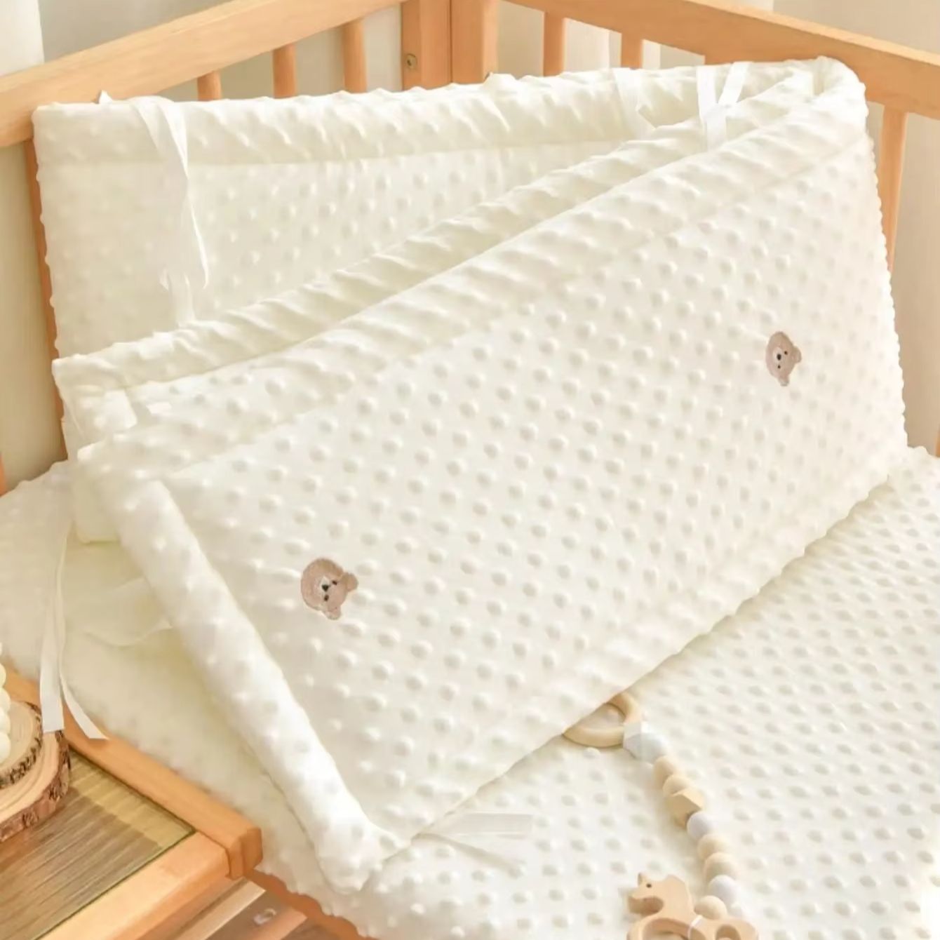 Solid Color Baby Crib Fence Co - Bed Rail Toddler recension och pris