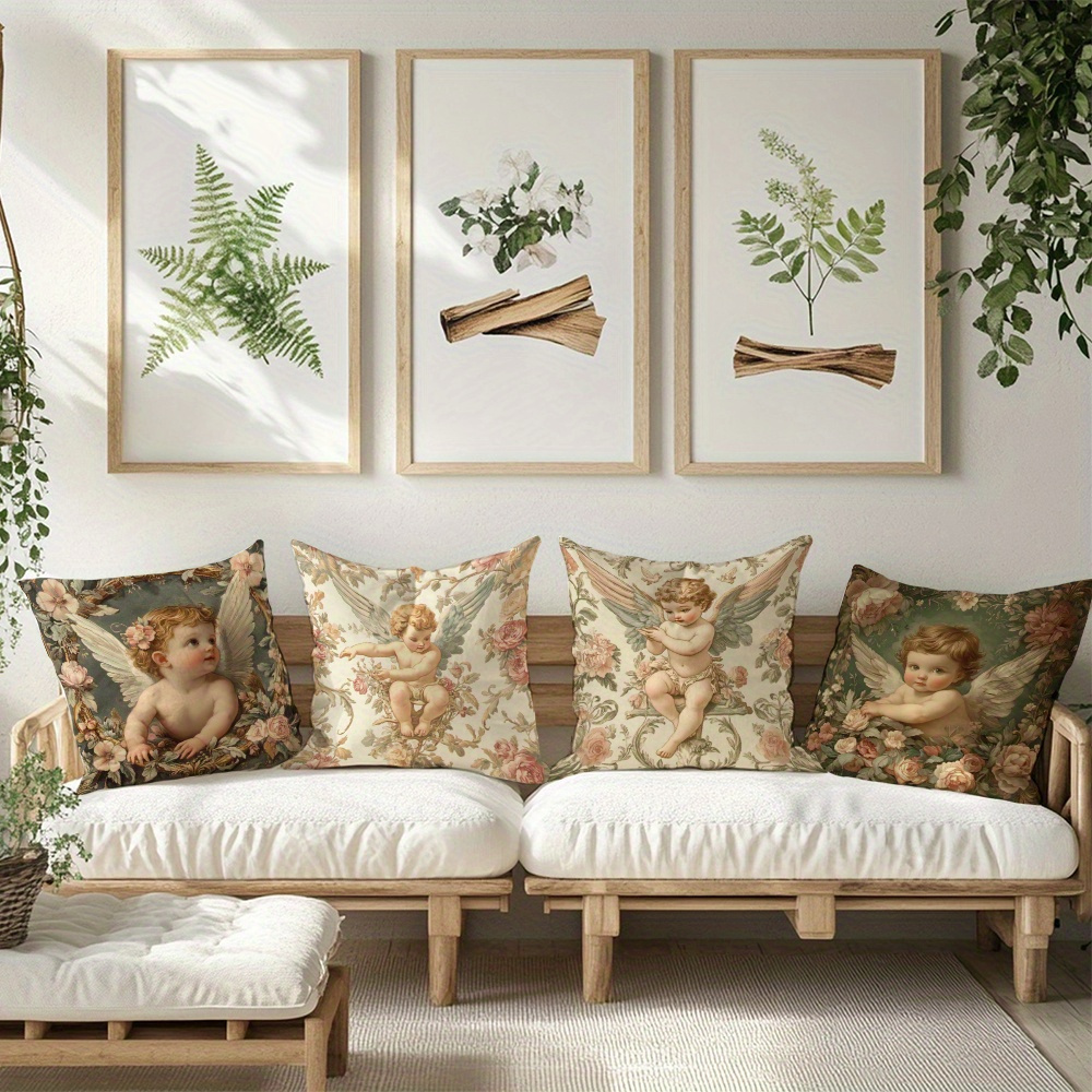 Printed Angel Floral Pillow Co - Baby Nursery Sets recension och pris