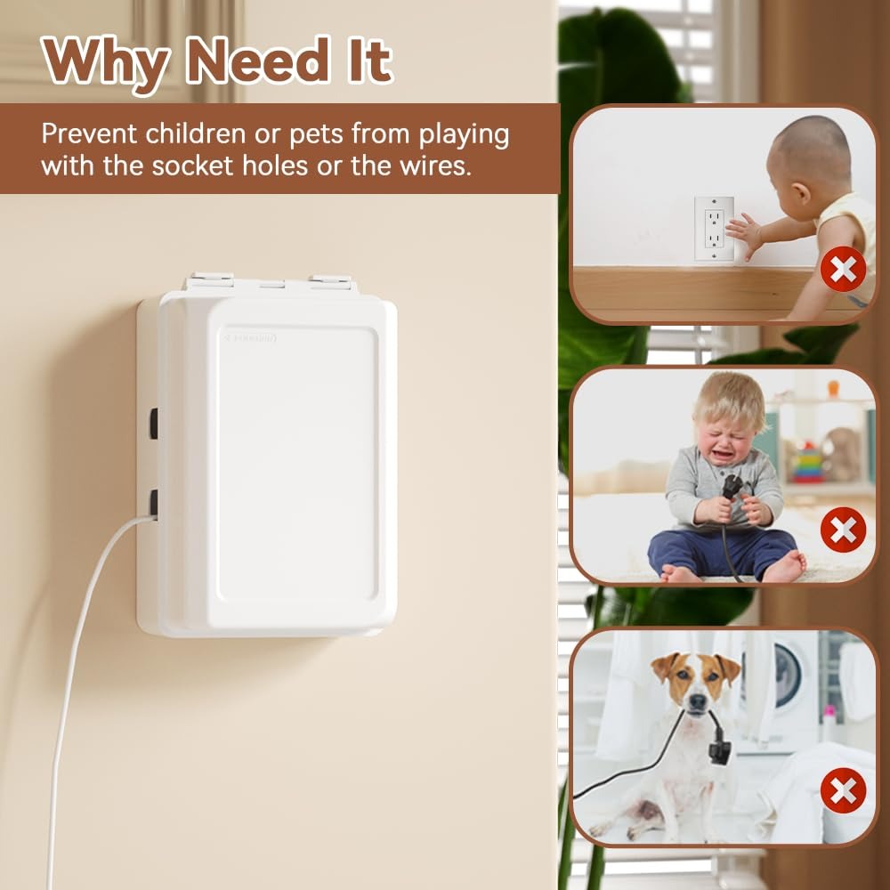 Baby Proof Electrical Outlet C - Outlet Cover Childproof recension och pris