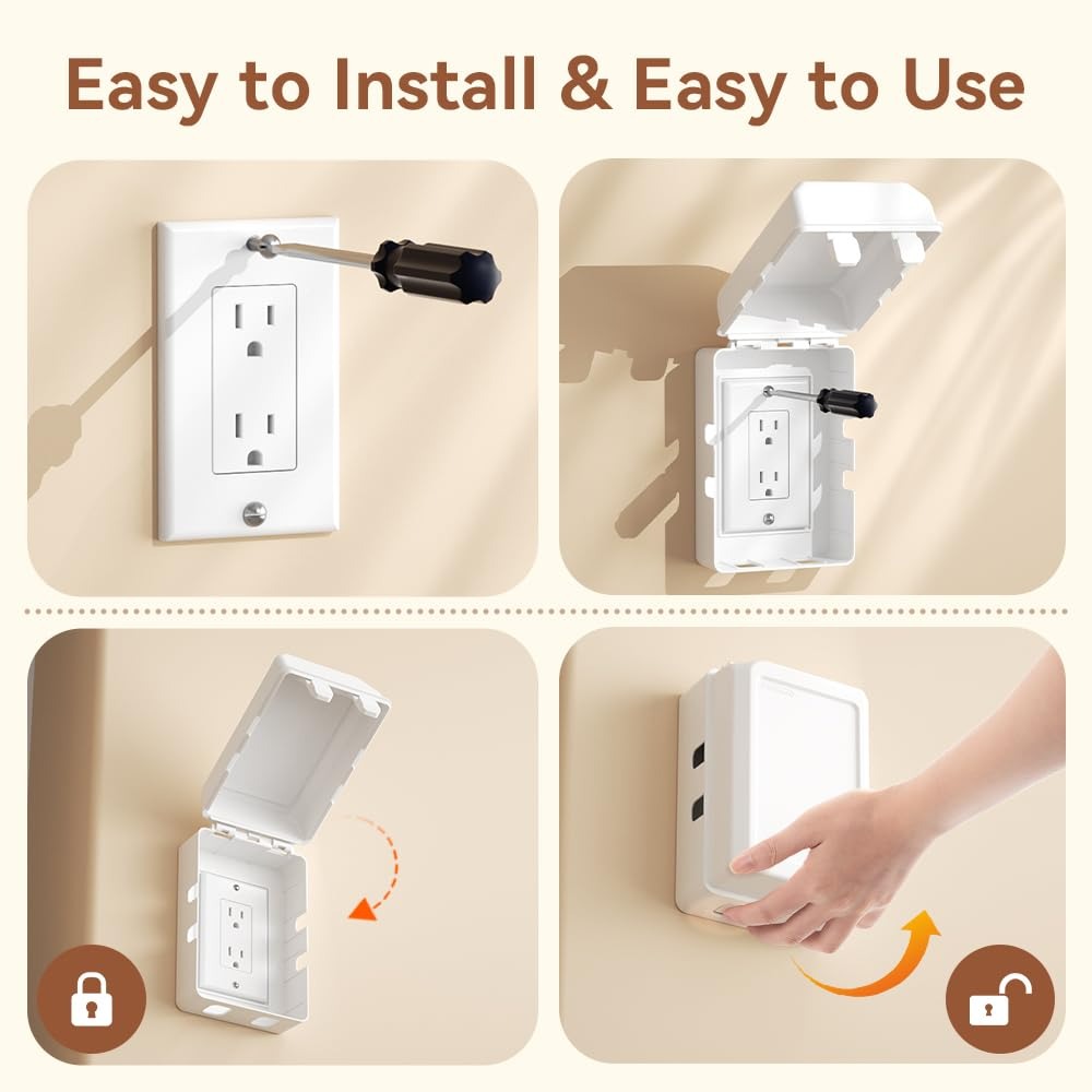 Baby Proof Electrical Outlet C - Outlet Cover Childproof recension och pris