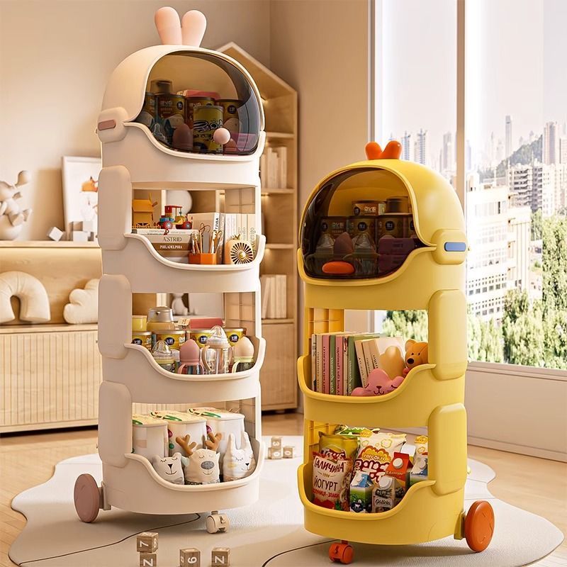Cute Duck-Shaped Rolling Stora - Baby Nursery Cart recension och pris