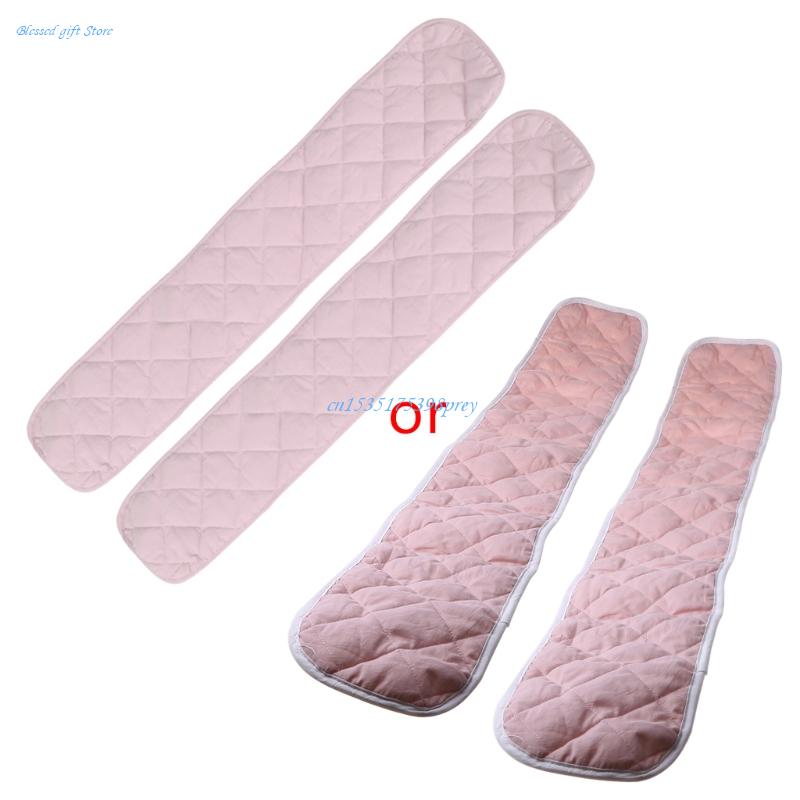 2Pcs Cotton Crib Wrap Safe Tee - Bed Rail Toddler recension och pris