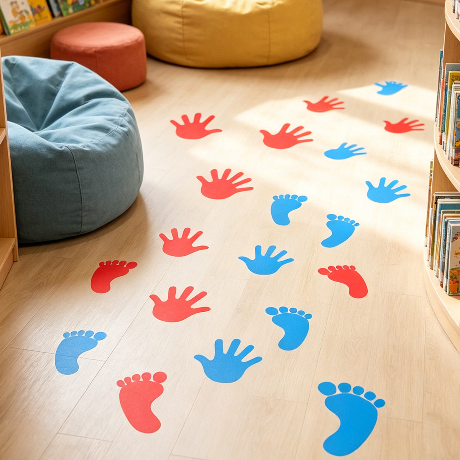 20Pairs Handprint Footprint St - Wall Decal Nursery recension och pris