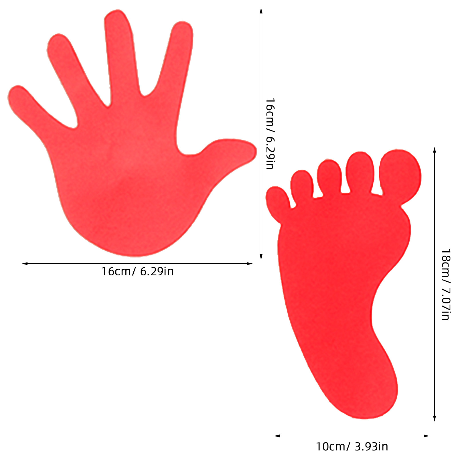 20Pairs Handprint Footprint St - Wall Decal Nursery recension och pris