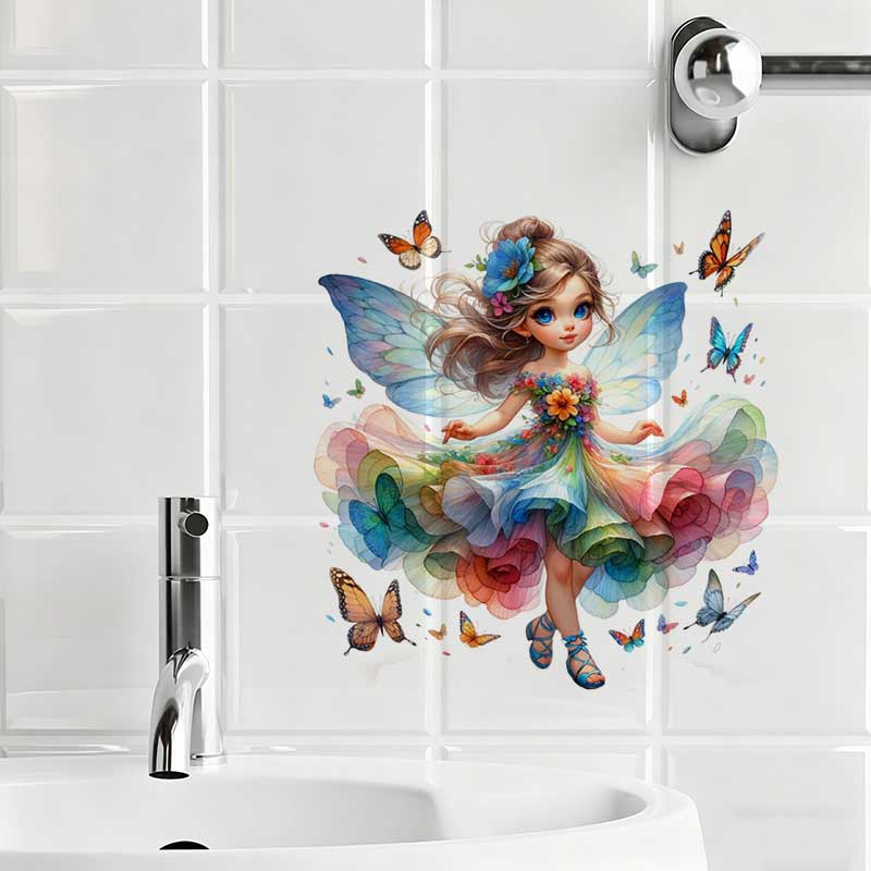 Fairy Wall Sticker Baby Kids R - Baby Nursery Mural Wallpaper recension och pris