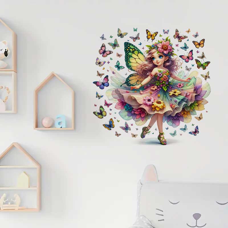 Fairy Wall Sticker Baby Kids R - Baby Nursery Mural Wallpaper recension och pris