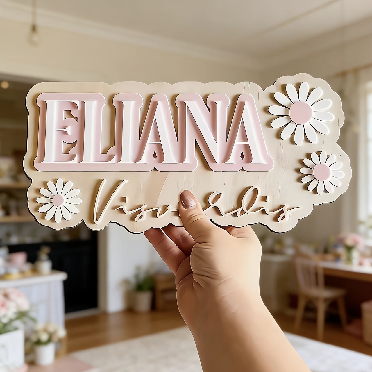 Customizable Daisy Accent Doub - Baby Nursery Accent Wall recension och pris