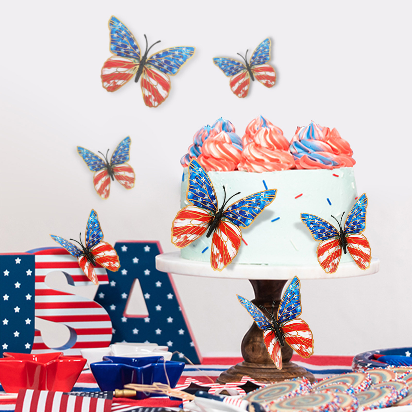 3d Butterfly Wall Stickers Ame - Baby Nursery Decals recension och pris