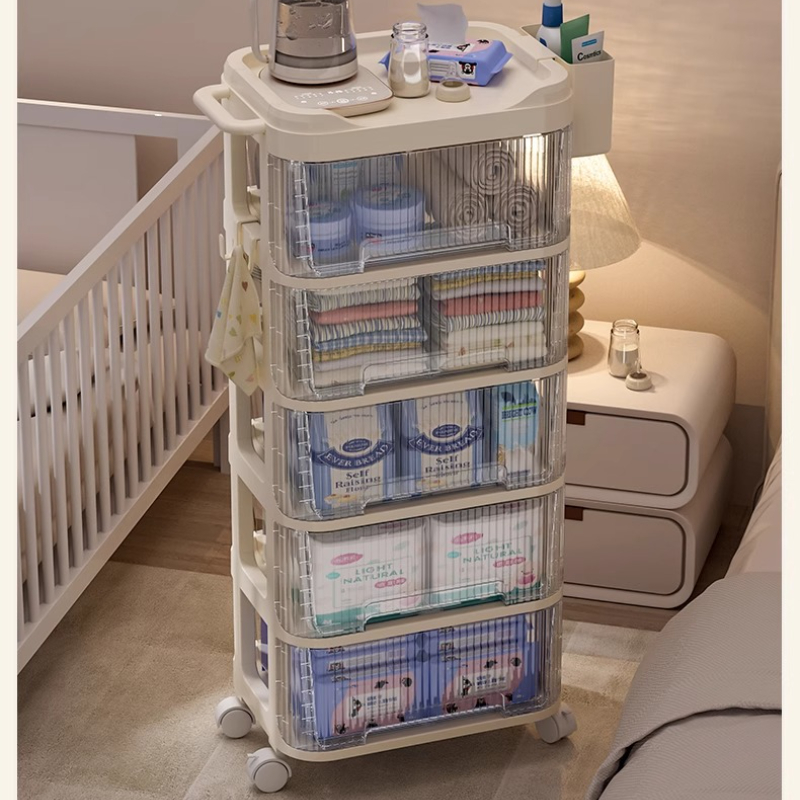 Multi-layer Rolling Baby Cart  - Baby Nursery Cart recension och pris