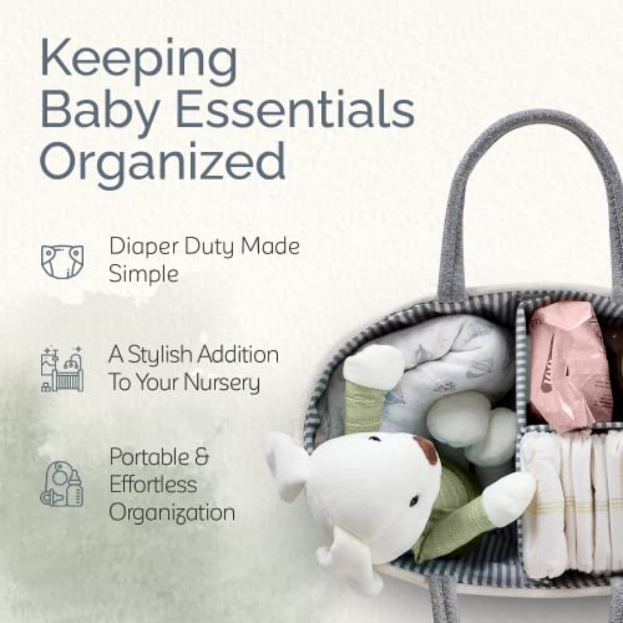 Diaper Caddy Organizer for Bab - Baby Nursery Cart recension och pris