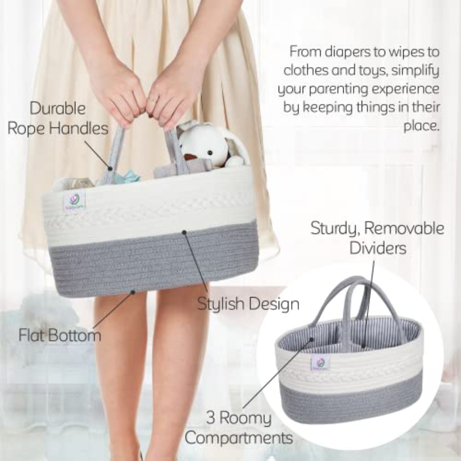 Diaper Caddy Organizer for Bab - Baby Nursery Cart recension och pris