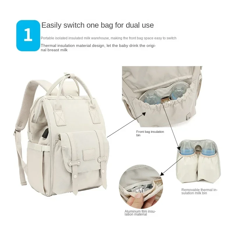 Baby Nappy Bag Mummy Bag Backp - Baby Nursery Backpack recension och pris
